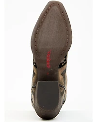 Laredo Women's Skyla Floral Studded Western Performance Boots - Snip Toe