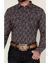 Gibson Trading Co Men's Garret Floral Print Long Sleeve Snap Western Shirt