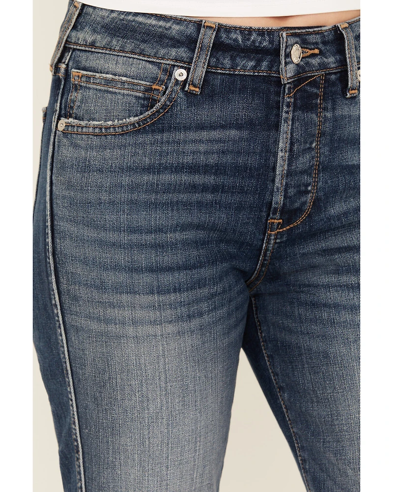 Ariat Women's Bridle Dark Wash High Rise Slim Straight Stretch Denim Jeans