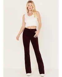 7 For All Mankind Women's High Rise Velvet Lisha Bootcut Jeans