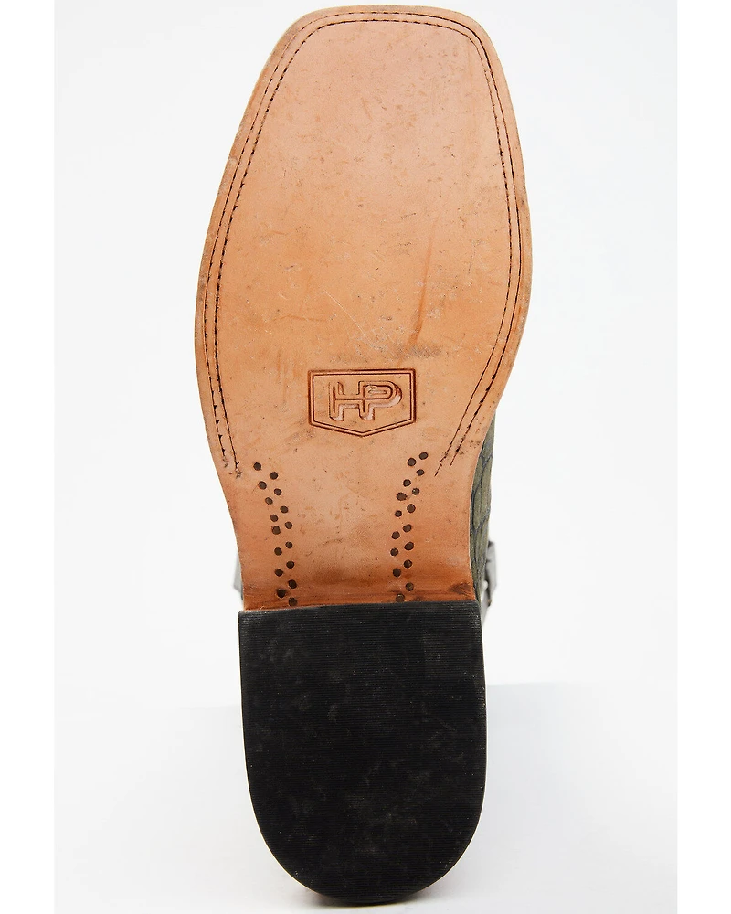 Horse Power Men's Coco Caiman Print Western Boots - Broad Square Toe