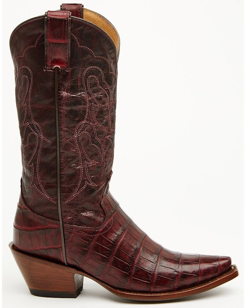 Shyanne Women's Aspen Exotic American Alligator Western Boots - Snip Toe