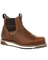 Georgia Boot Men's Waterproof Chelsea Work Boots - Soft Toe