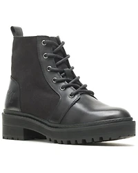 Harley Davidson Women's Valene Canvas 5" Lace-Up Moto Boots - Round Toe