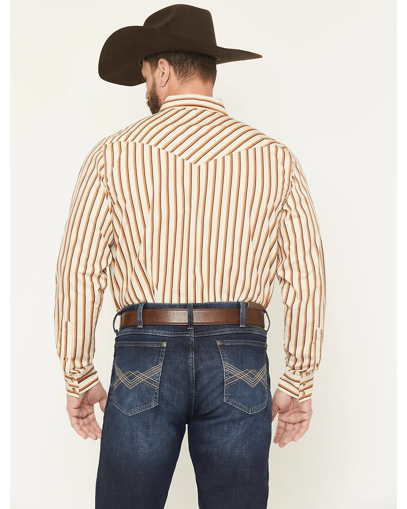 Gibson Trading Co Men's Sand Trap Striped Long Sleeve Snap Western Shirt