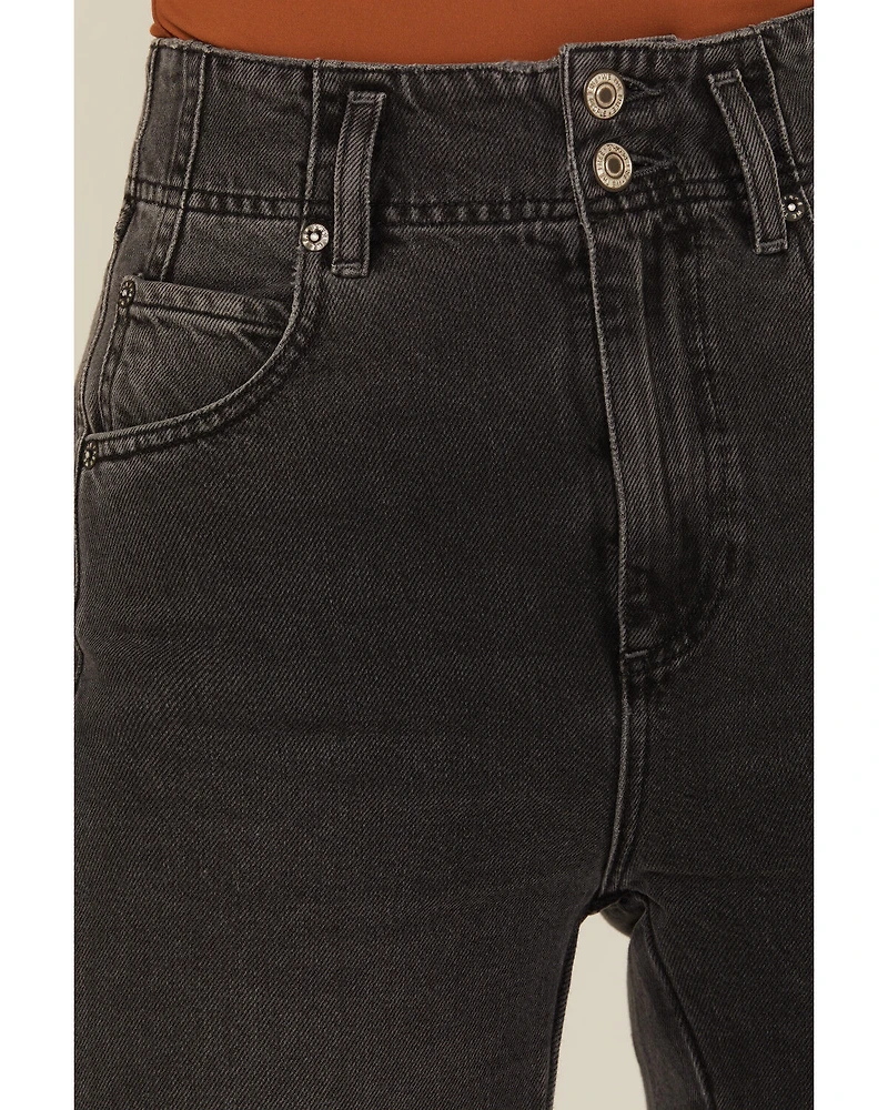 Free People Women's Aster High Rise Straight Denim Jeans