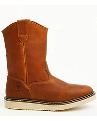Hawx Men's Pull-On Barnyard Leather Work Boots - Soft Toe