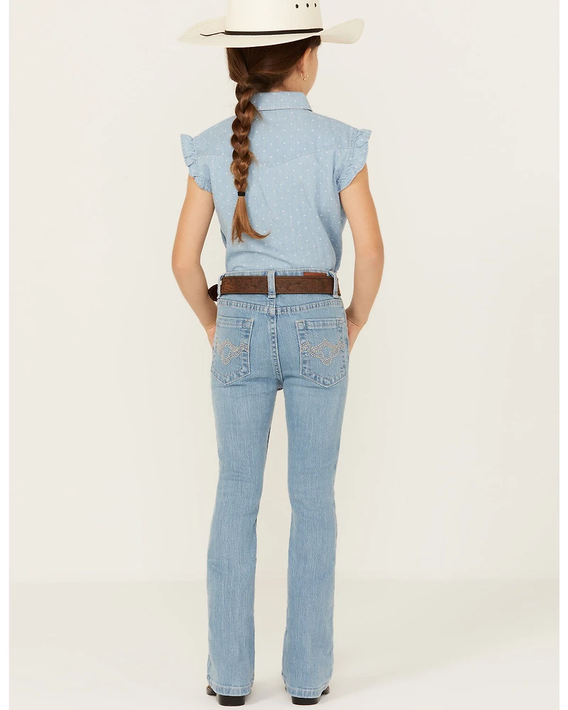 Shyanne Little Girls' Light Wash Riding Jeans