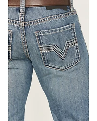 Rock & Roll Denim Men's Boot Barn Exclusive Dark Wash Pistol Straight Jeans