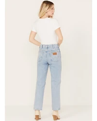 Wrangler Women's Bad Intentions Wild West 603 Destructed Straight Jeans