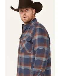 Dakota Grizzly Men's Quilted Tobias Ripstop Plaid Print Snap Flannel Jacket