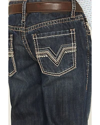 Rock & Roll Denim Boys' Dark Wash Raised Bootcut Jeans