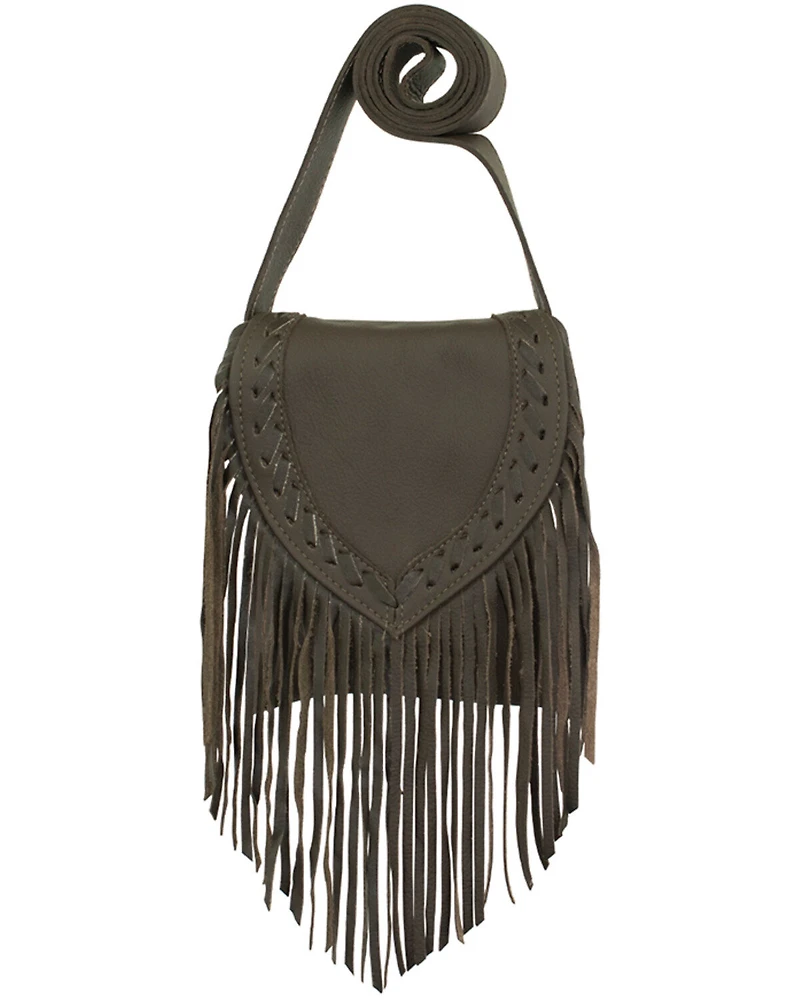 American West Women's Fringe Saddle Crossbody