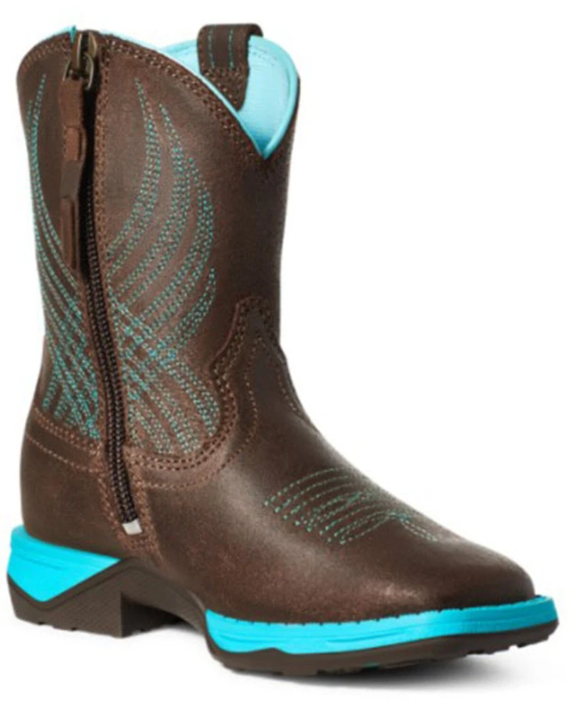 Ariat Boys' Anthem Java Western Boots - Square Toe