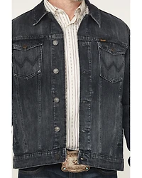 Wrangler Retro Men's Dark Wash Button-Down Denim Jacket