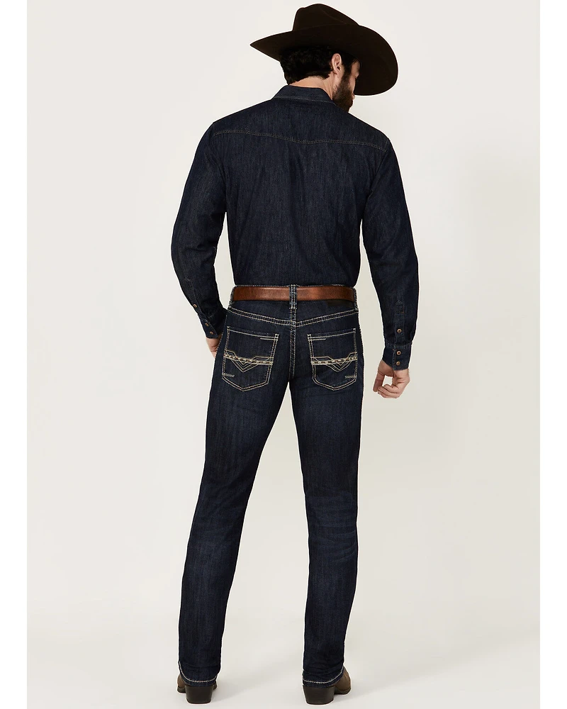 Rock & Roll Denim Men's Rifle Dark Wash Skinny Stretch Jeans