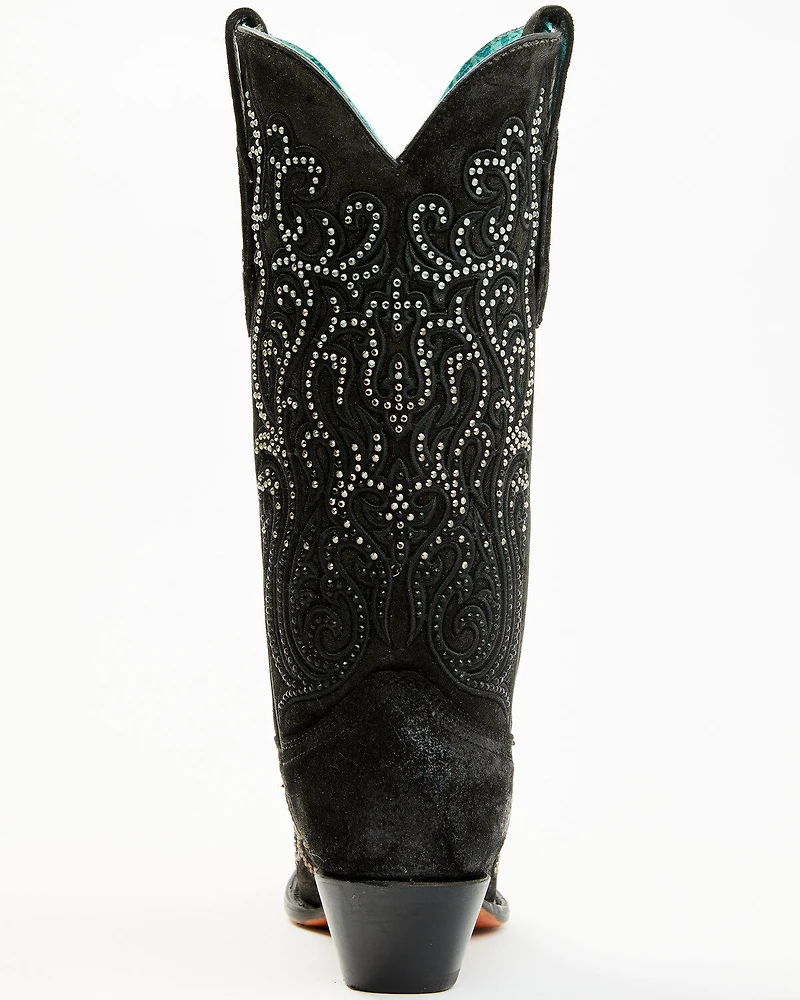 Corral Women's Crystal Embroidered Western Boots - Snip Toe