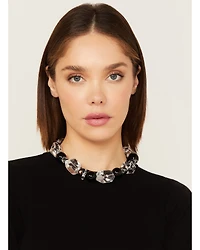 Paige Wallace Women's Quartz & Onyx Beaded Necklace