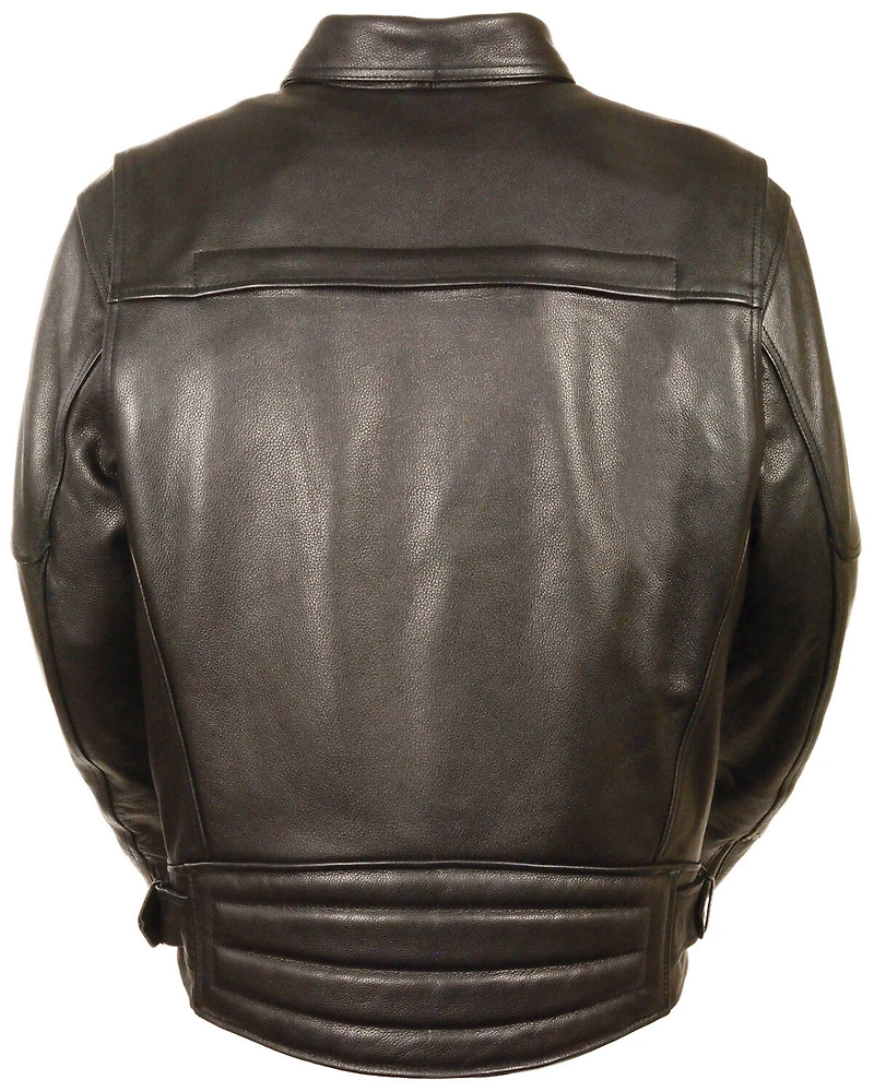 Milwaukee Leather Men's Side Belt Utility Pocket Motorcycle Jacket - 4X
