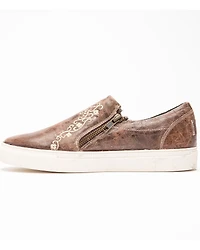Corral Women's Bone Crater Inlay Embroidered Shoes