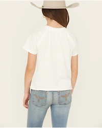 Blended Girls' America Y'all Sequin Short Sleeve Tee