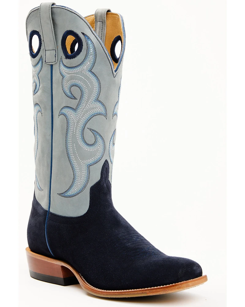 Horse Power Men's Marine Roughout Western Boots - Broad Square Toe