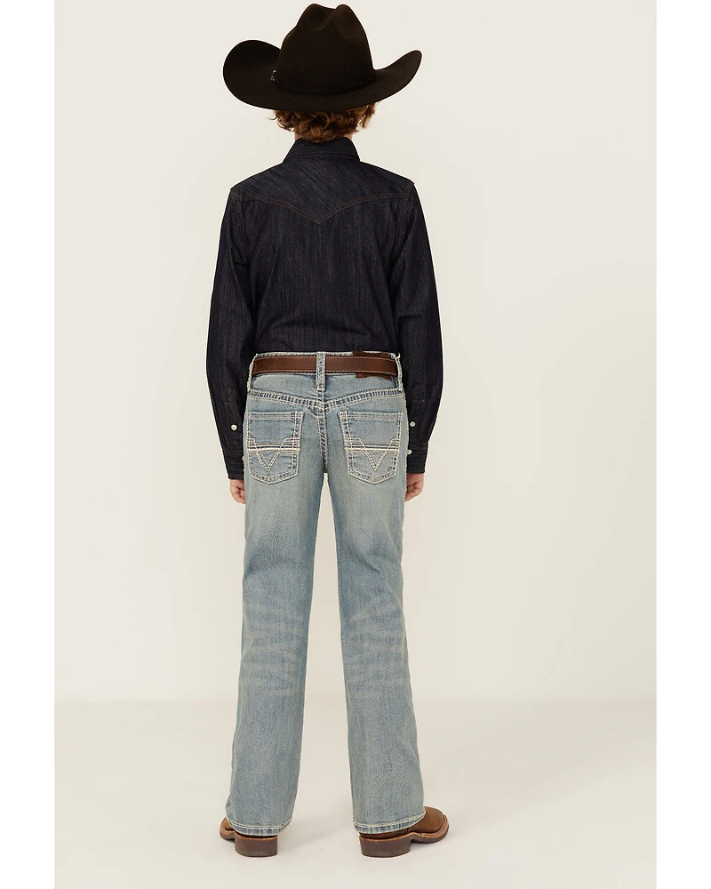 Rock & Roll Denim Boys' Two Tone Bootcut Jeans