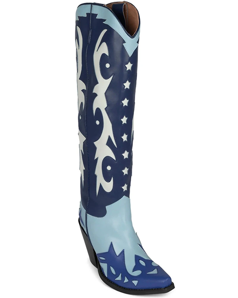 Jeffrey Cambell Women's Starwood Tall Western Boots - Snip Toe