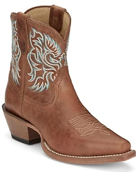 Justin Women's Isabella Barnwood Western Booties - Snip Toe