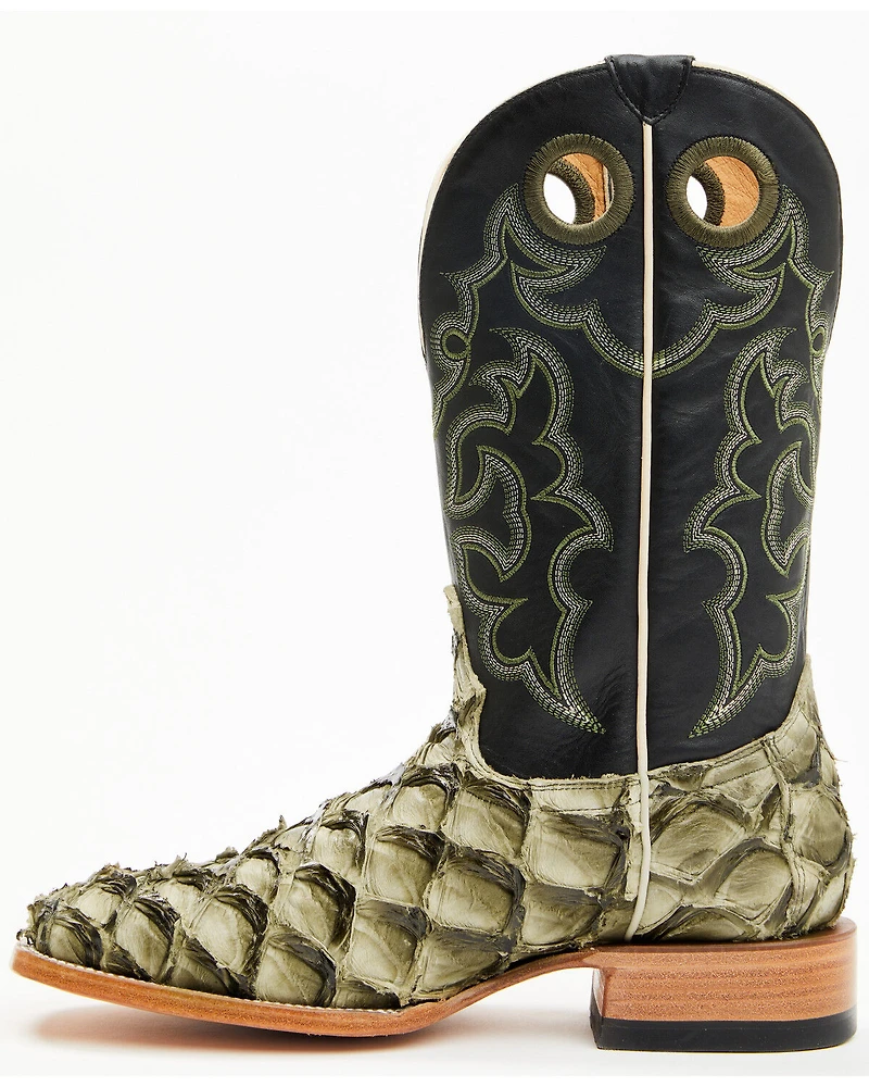 Cody James Men's Malaga Exotic Pirarucu Western Boots - Broad Square Toe