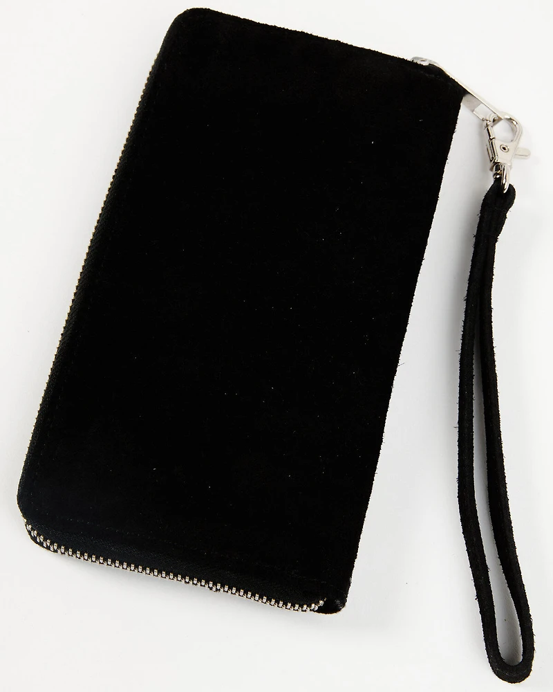 Shyanne Women's Velvet Embroidered Wallet