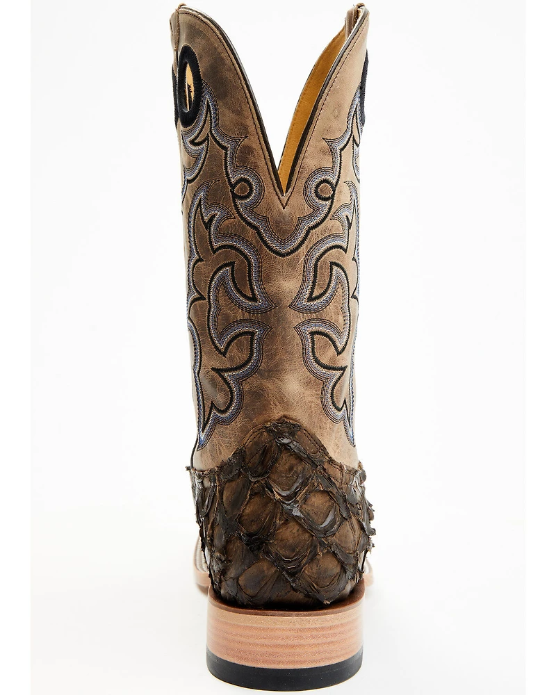 Cody James Men's Exotic Pirarucu Western Boots - Broad Square Toe