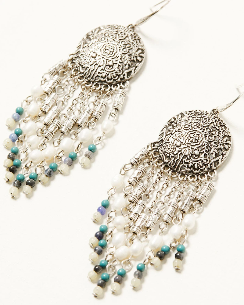 Shyanne Women's Gemma Fringe Earrings