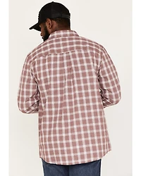 Cody James Men's Montana Plaid Print Long Sleeve Button Down Shirt