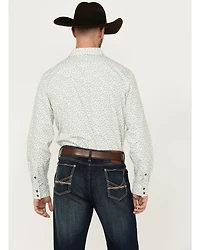 Gibson Men's La Salle Floral Print Long Sleeve Snap Western Shirt