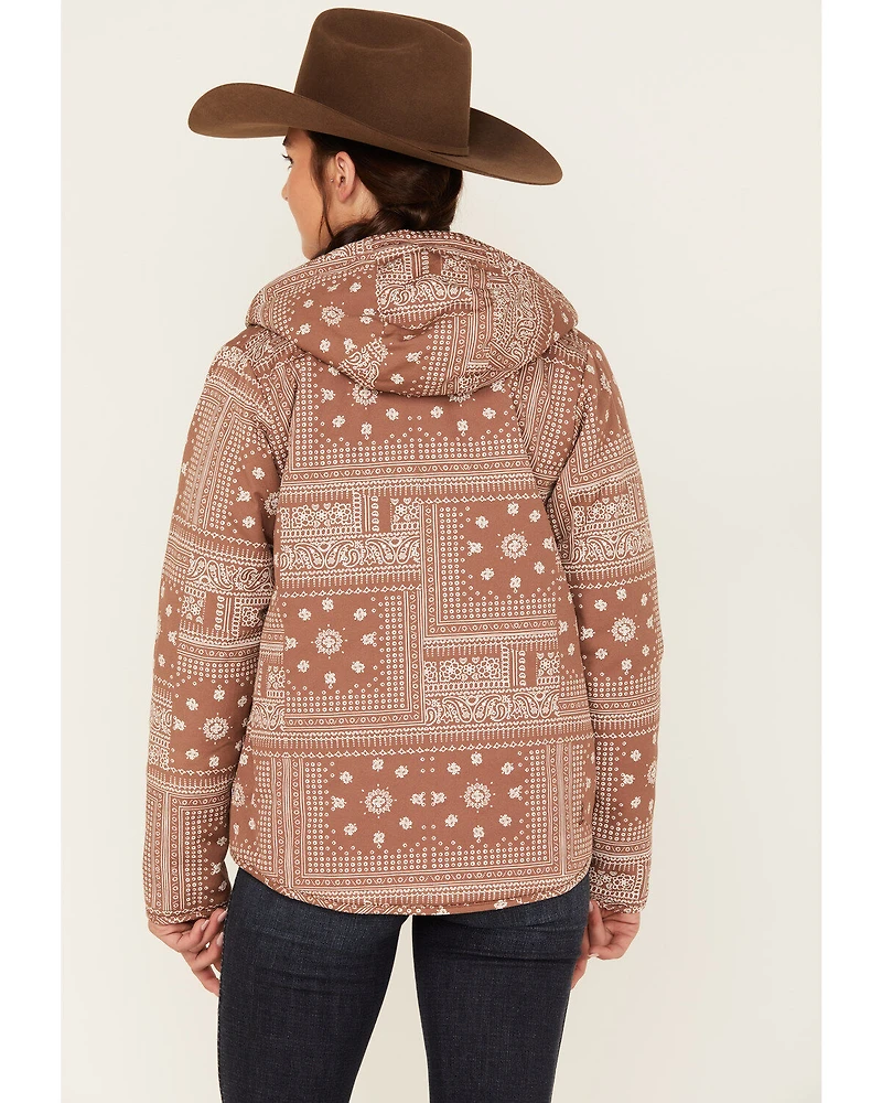Kavu Women's Floral & Paisley Bandana Print Delmont Jacket