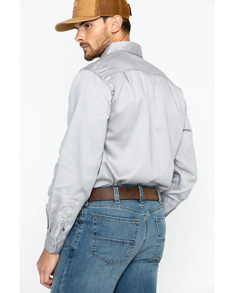 Carhartt Men's FR Solid Twill Long Sleeve Work Shirt
