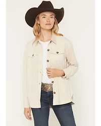Shyanne Women's Scotty Button-Down Faux Suede Icon Shacket