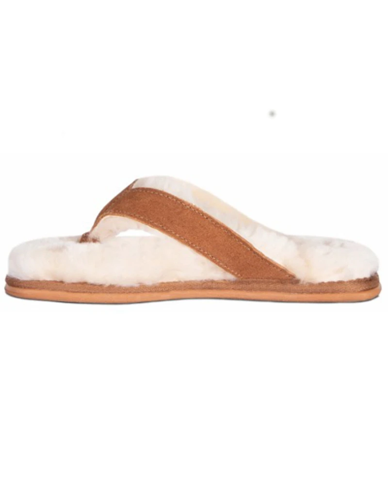Cloud Nine Women's Sheepskin Lined Flip Flops