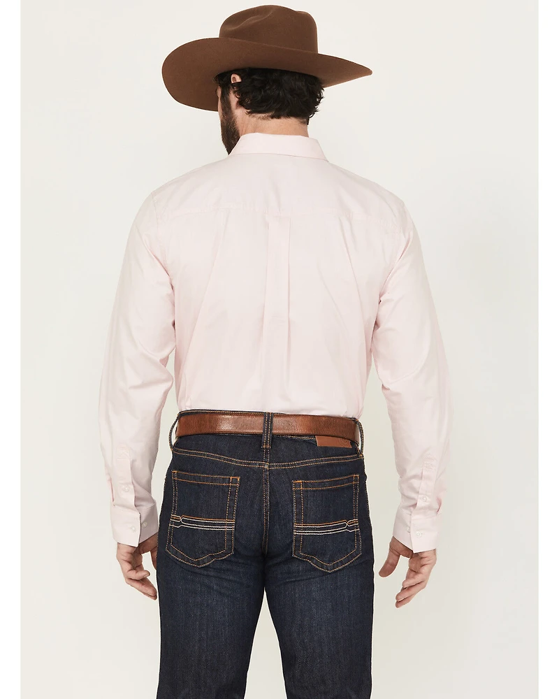 Cody James Men's Basic Twill Long Sleeve Button-Down Performance Western Shirt