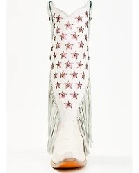 Corral Women's Star Inlay Fringe Tall Western Boots - Snip Toe
