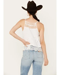 Beyond The Radar Women's Crochet Trim Tank