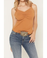 Shyanne Women's Solid Ribbed Tank Top