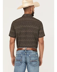 Ariat Men's Retro Southwestern Stripe Print Short Sleeve Button-Down Stretch Western Shirt