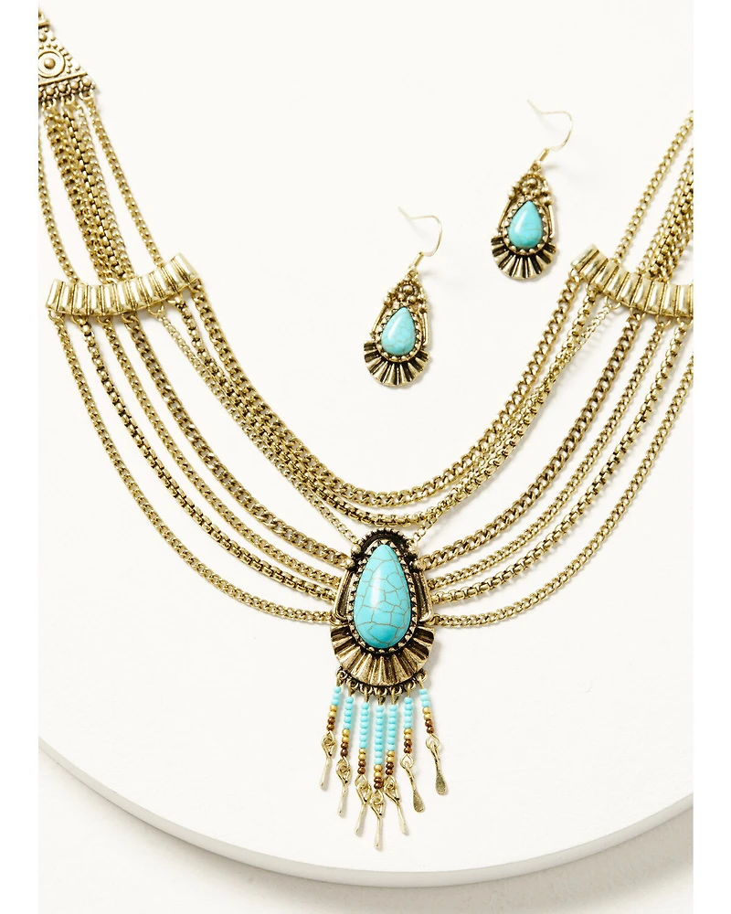 Shyanne Women's Desert Boheme Chain Jewelry Set - 2 Piece