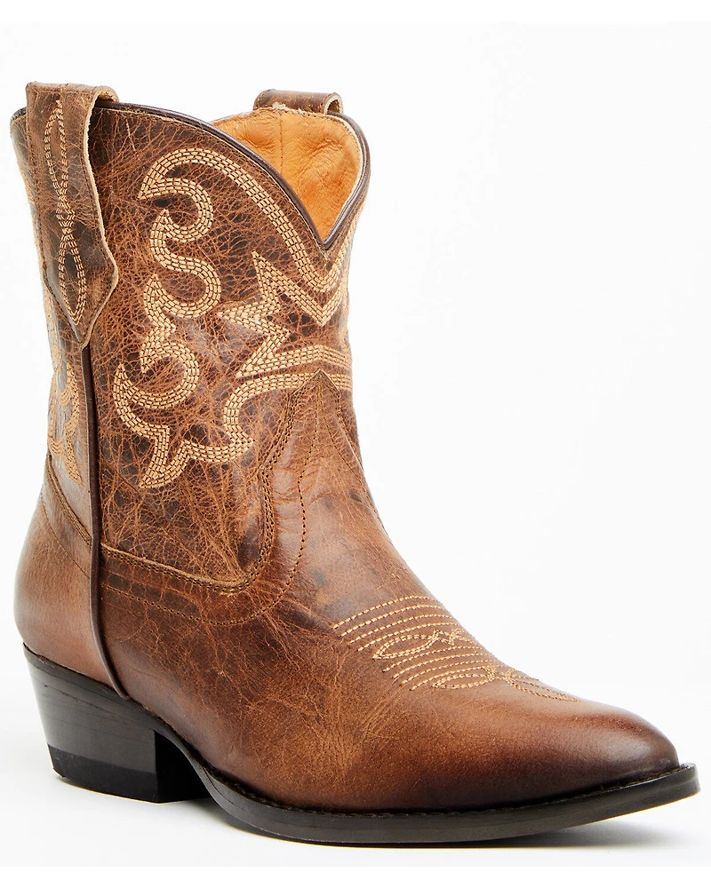 Shyanne Women's Lacer Short Boots - Round Toe