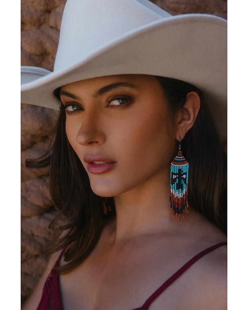 Idyllwind Women's Graylynn Beaded Fringe Earrings