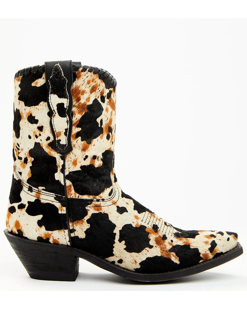Laredo Women's Carleigh Hair On Hide Western Fashion Booties - Snip Toe