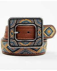 Shyanne Women's Gretchen Beaded Leather Belt