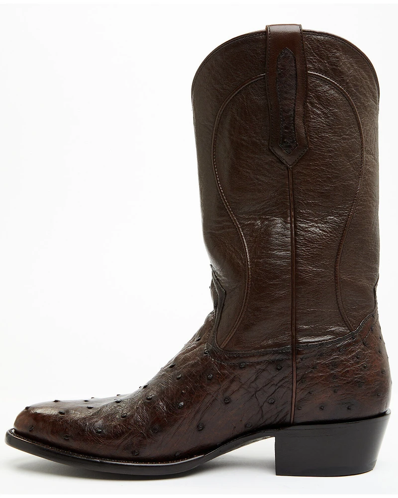 Cody James Black 1978® Men's Chapman Exotic Full-Quill Ostrich Western Boots - Round Toe